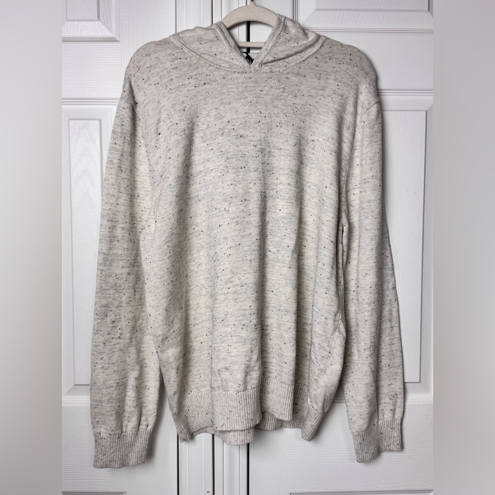 Goodfellow & Co Men’s Hoodie XL Cotton Light Gray Speckled Knit Pullover, NWT - Picture 2 of 9